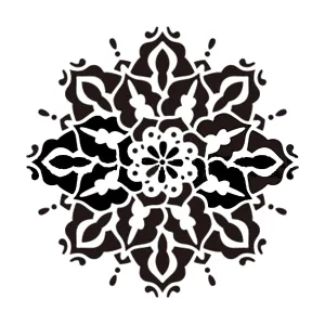 Poppy Crafts Single Sheet Stencil #93 - 6"x 6"