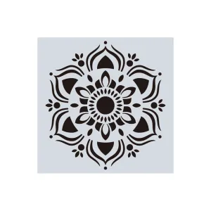 Poppy Crafts Single Sheet Stencils #208 - 15cm x 15cm - Aqua*
