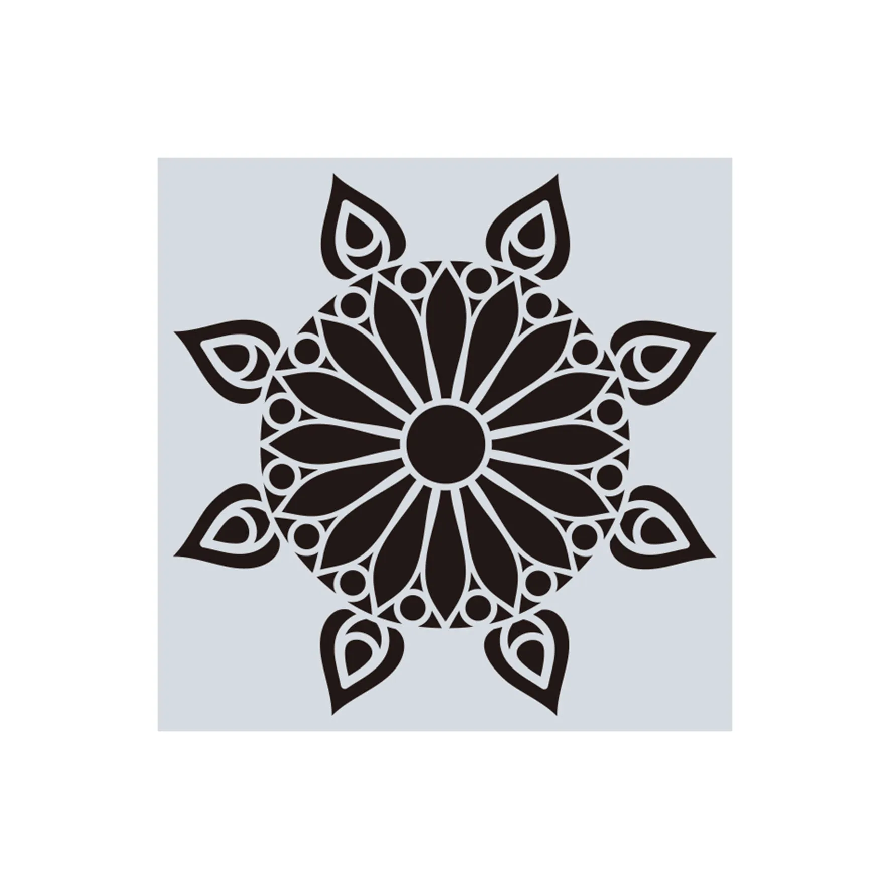 Poppy Crafts Single Sheet Stencils #211 - 15cm x 15cm - The Sun*