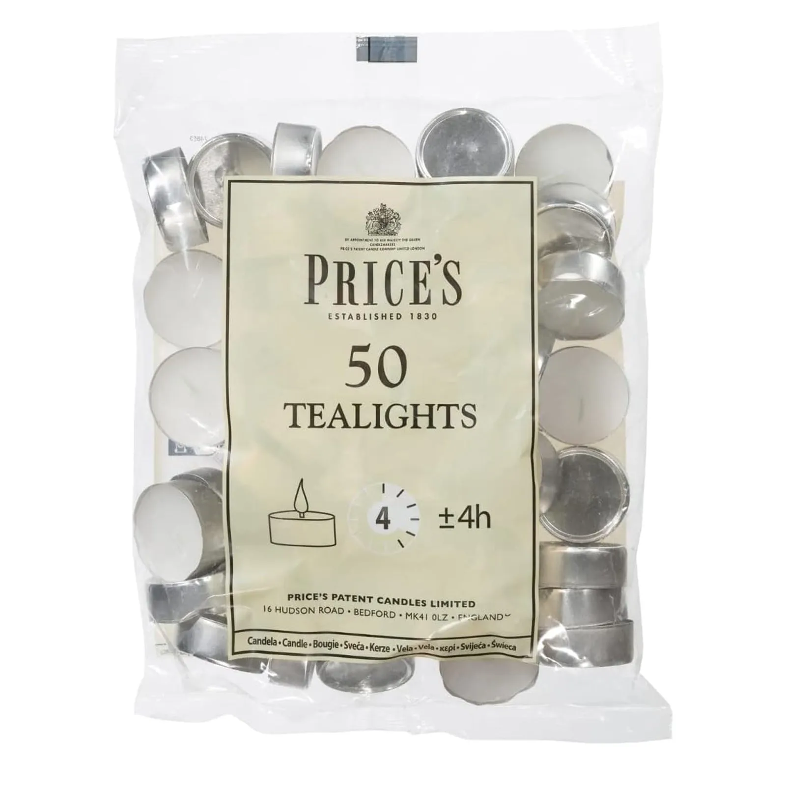 Prices White Tea Light Candles 50 Pack