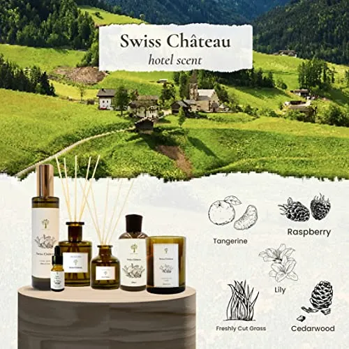 Pristine Swiss Château Inspired by Luxury Hilton Scented Candles 2 Candle Wicks