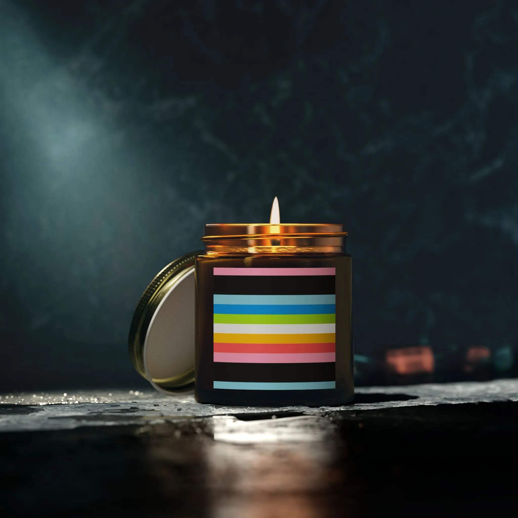 Queer Pride Scented Candles - Coconut Apricot Wax (4oz, 9oz)
