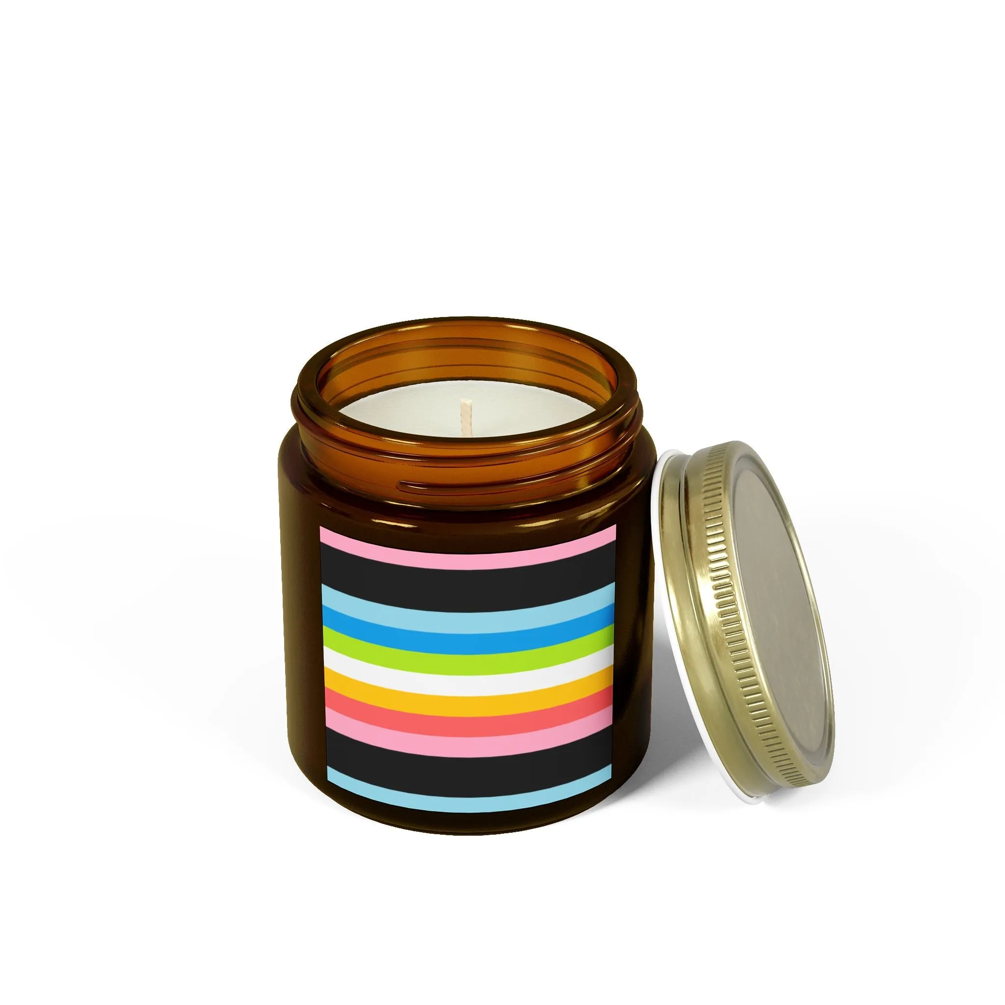 Queer Pride Scented Candles - Coconut Apricot Wax (4oz, 9oz)