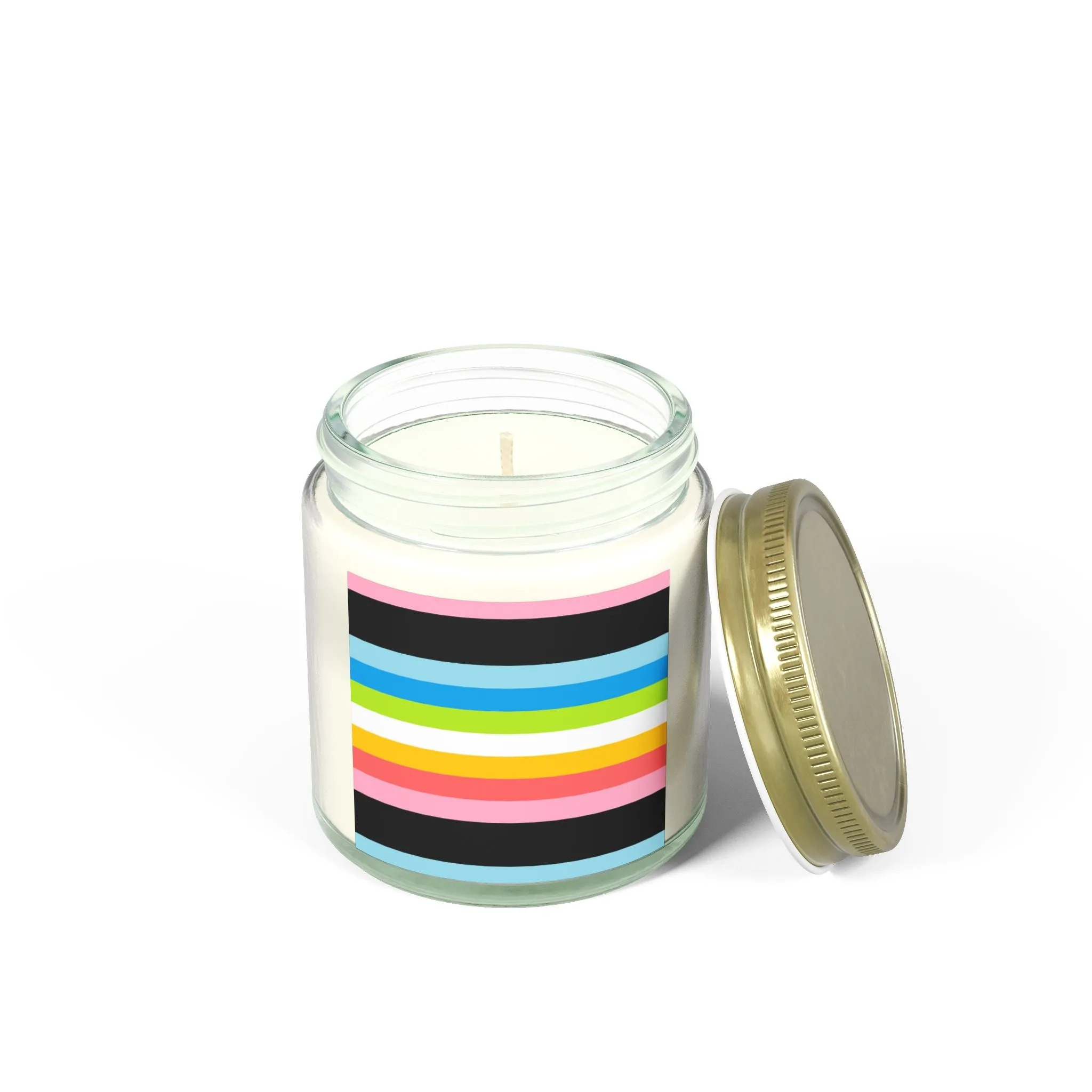 Queer Pride Scented Candles - Coconut Apricot Wax (4oz, 9oz)
