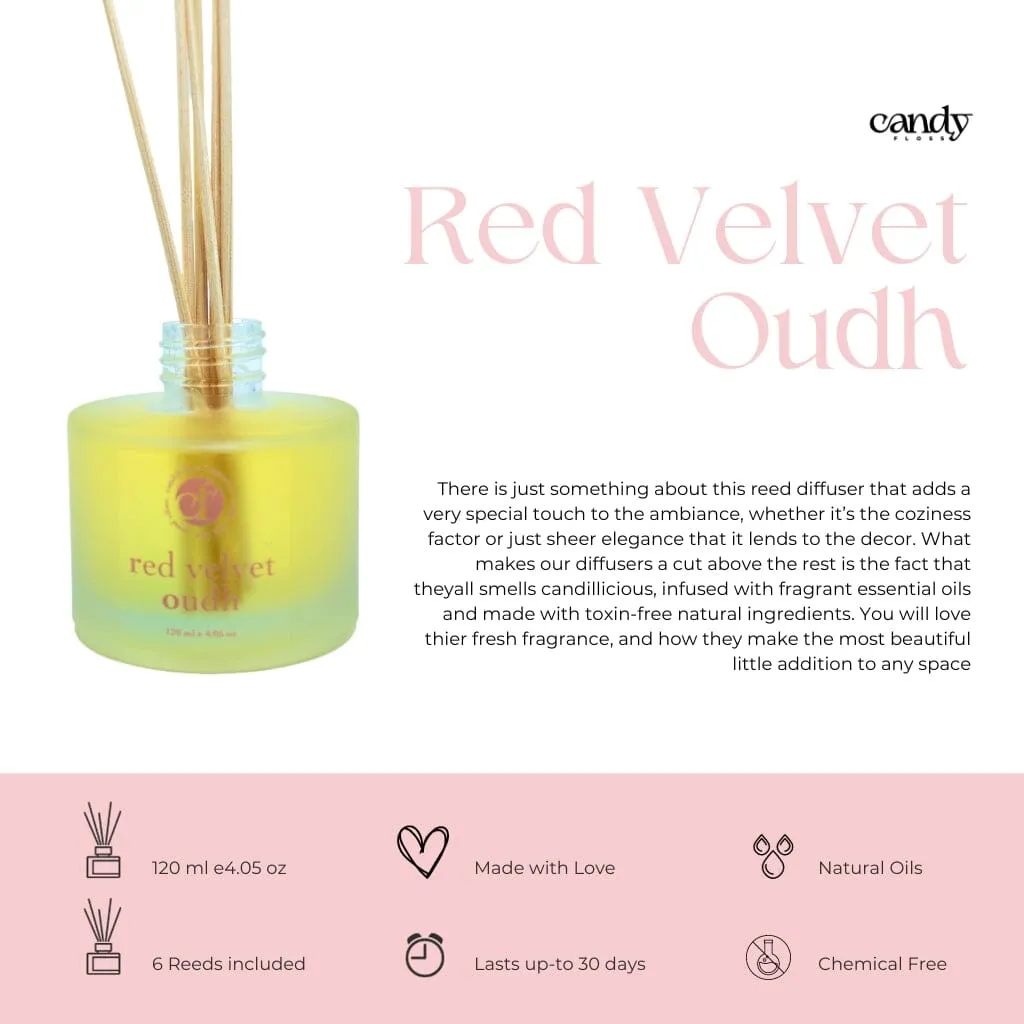 Red Velvet Oudh - Reed diffuser