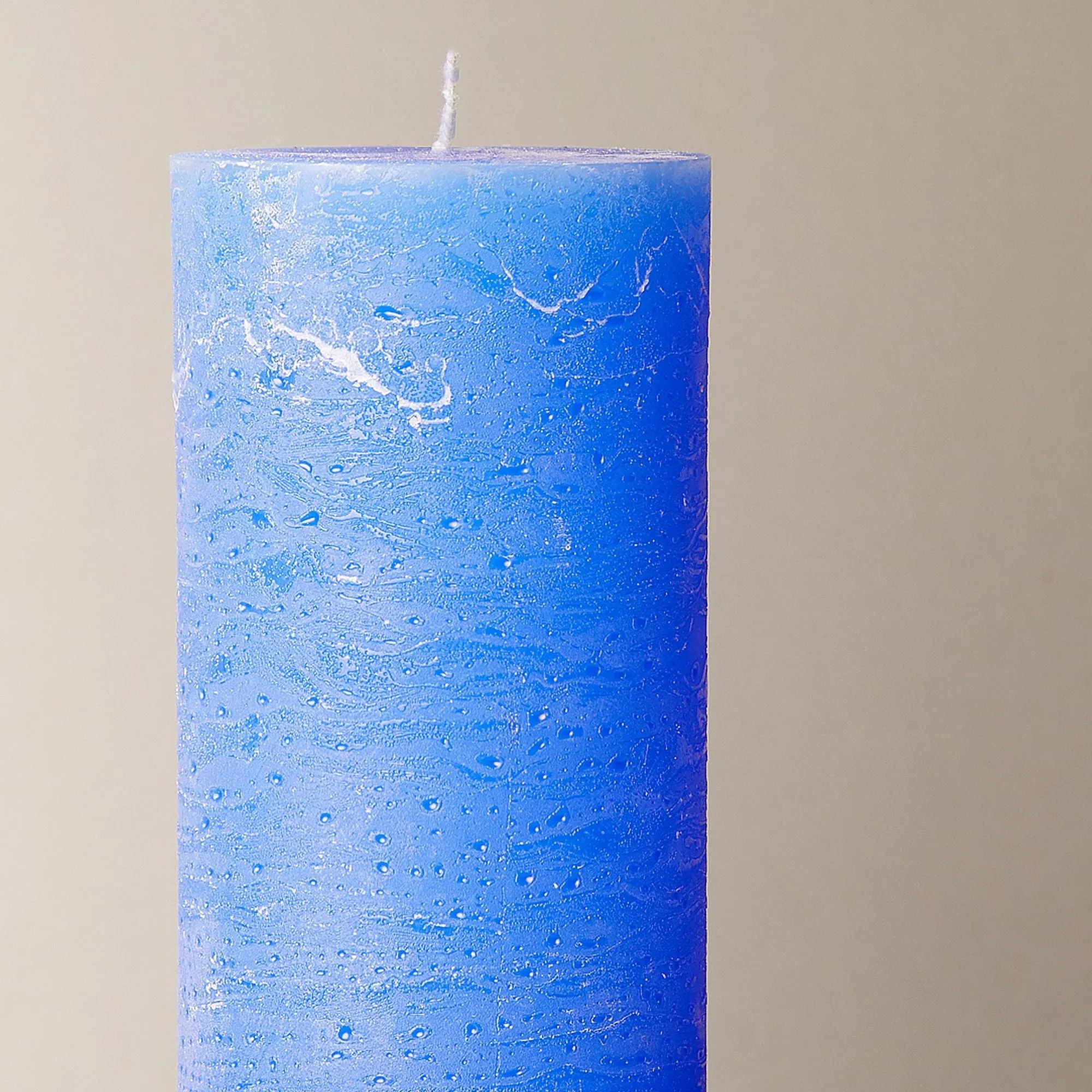 Regular Ferris pillar candle in french blue