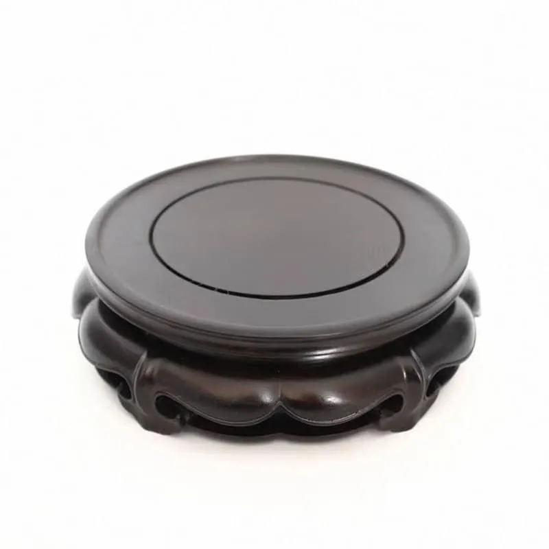 Round Rosewood Aquarium Stand
