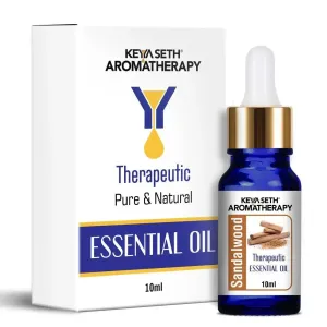 Sandalwood Essential Oil, Therapeutic Pure & Natural, Mysore Sandal, Antiseptic, Ageing Skin, Relaxing 10ml 