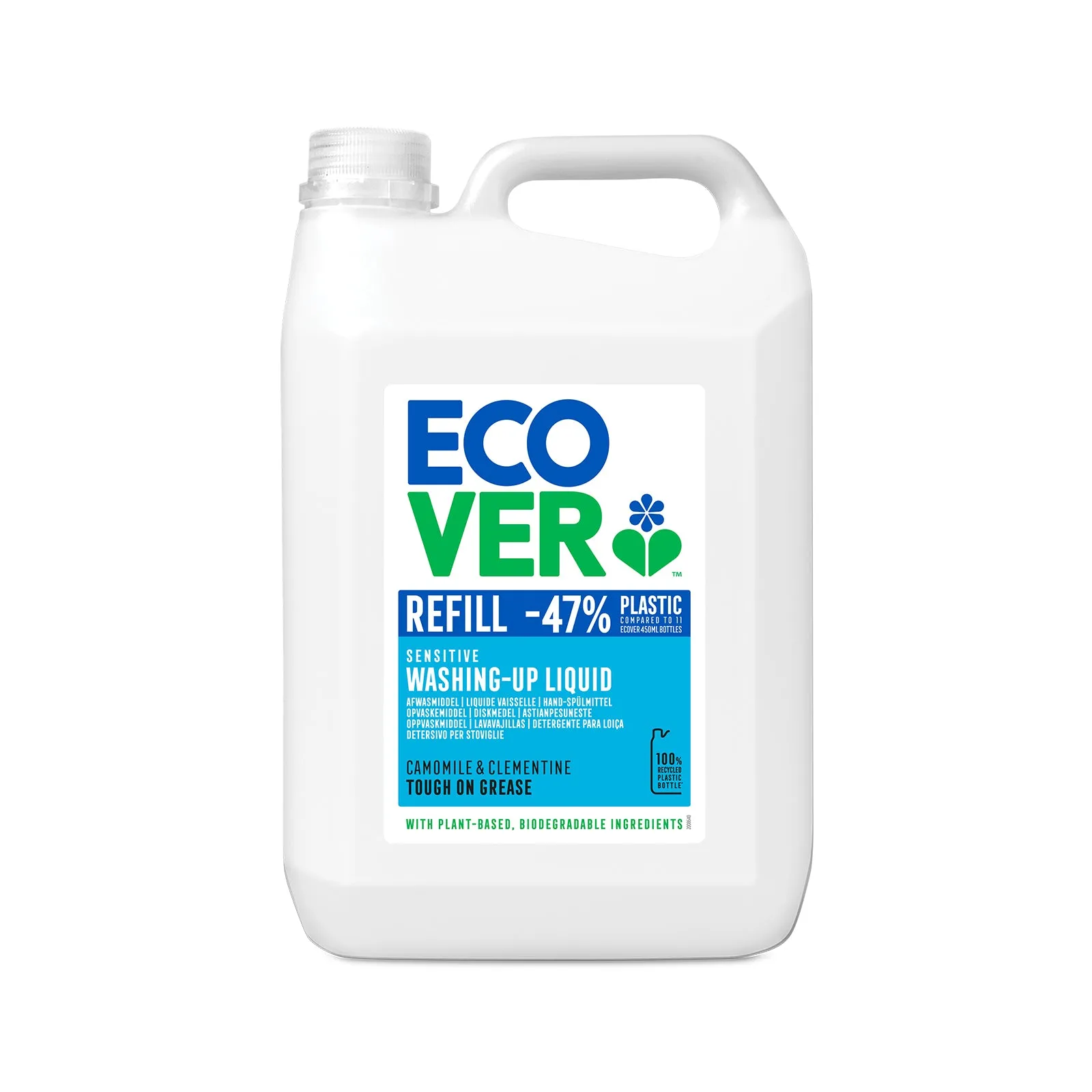 Sensitive Washing Up Liquid Refill 5L- Camomile & Clementine