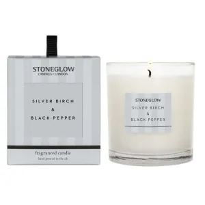 Stoneglow Silver Birch and Black Pepper Candle