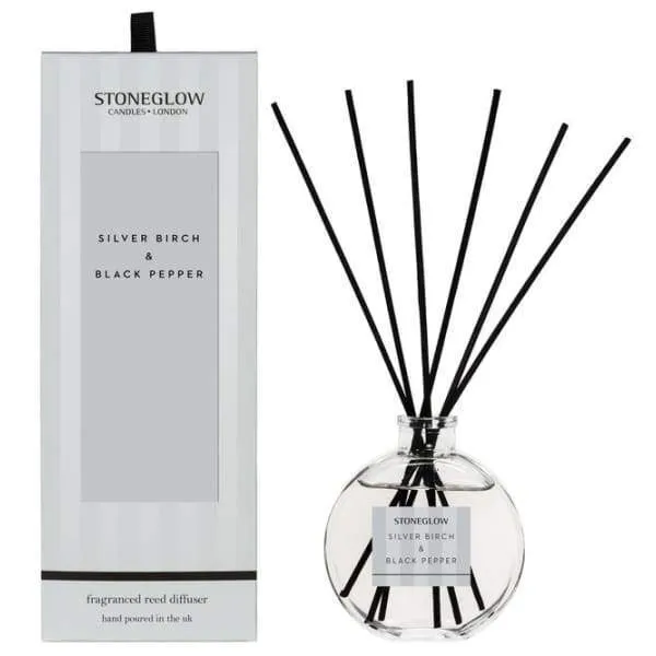Stoneglow Silver Birch and Black Pepper Reed Diffuser (120ml)