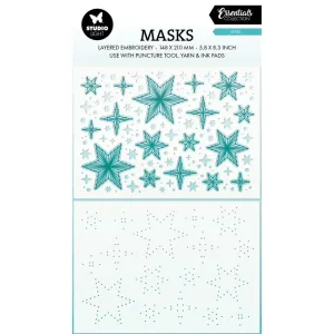 Studio Light Essentials 5.83"X8.25" Stencil Nr. 307, Stars