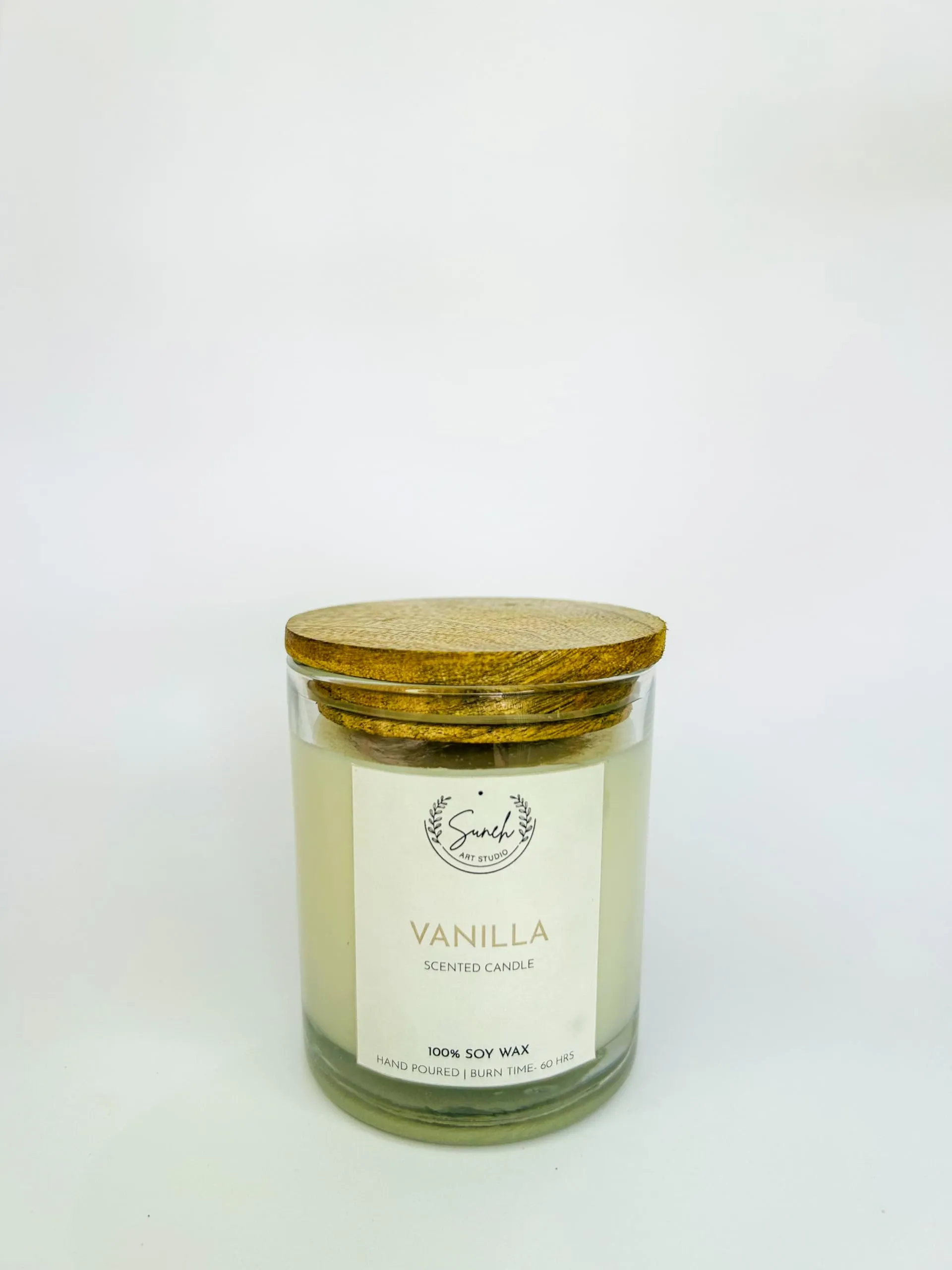 Suneh Scented Soy Wax Candle, 450 gm, 50-60 Hrs | Luxury Aroma Therapy Votive Jar Candles Big Size | Scented Candles for Home Decor Gift Set | Fragrance Vanilla (Pack of 2)-Bazar