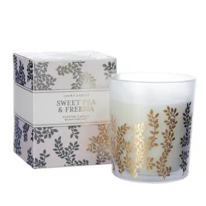 Sweet Pea and Freesia Boxed Candle
