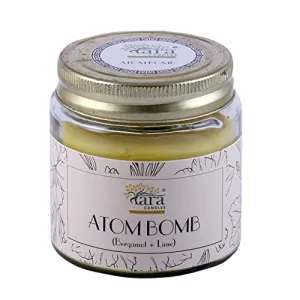 Tara Scented Candle-Pataka of India-Atombomb Bergamat   Lime Aromatherapy|375 gm,Burn Time Upto 48 Hrs|Glass Jar with Screw lid|Handcrafted,Luxury Gift, Home Décor,Gift for Her|Single Wick|Large