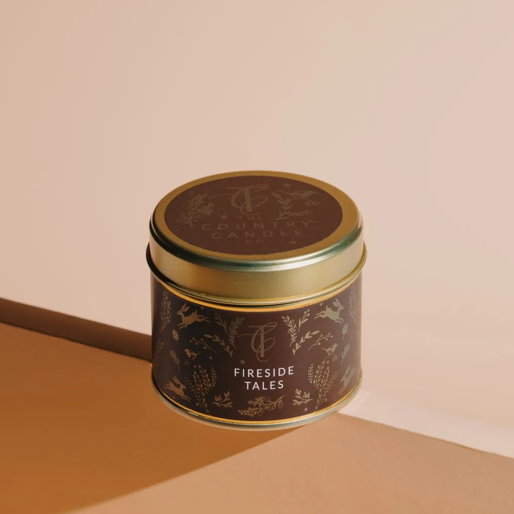 The Country Candle Co Enchanted Woodland Fireside Tales Tin Candle