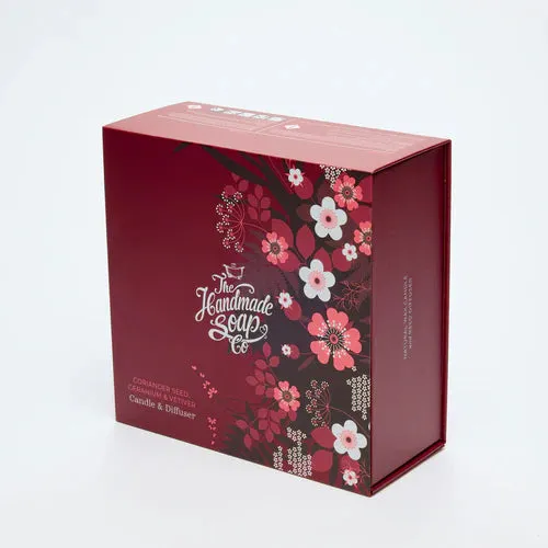 The Handmade Soap Company Candle & Diffuser Set Coriander Seed & Geranium