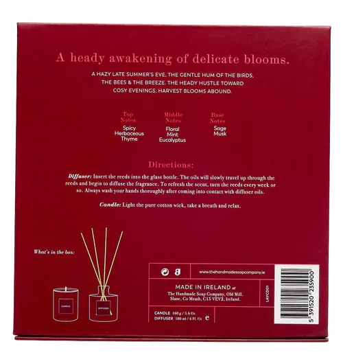 The Handmade Soap Company Candle & Diffuser Set Coriander Seed & Geranium