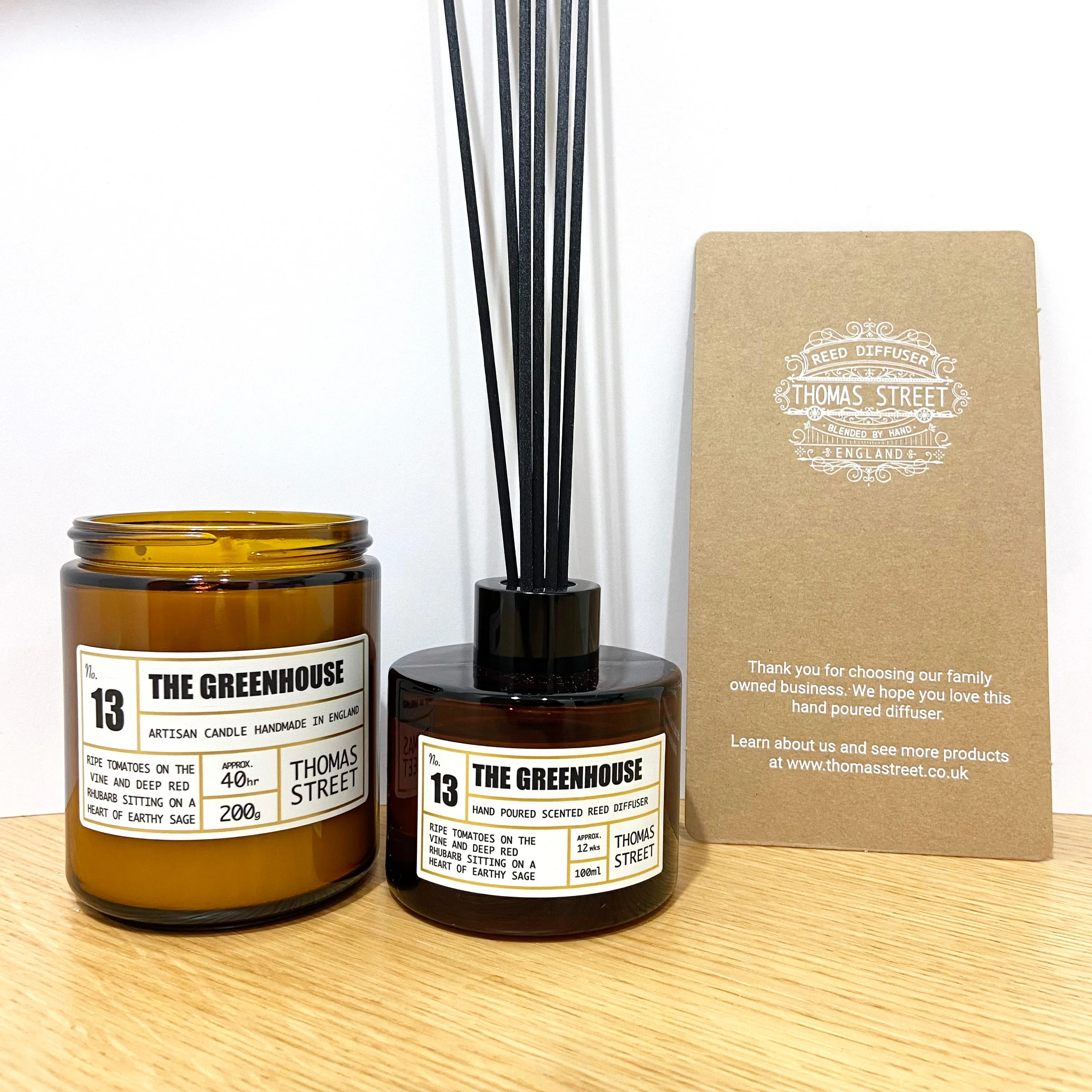 Thomas Street The Greenhouse Scented Reed 100ml Room Diffuser