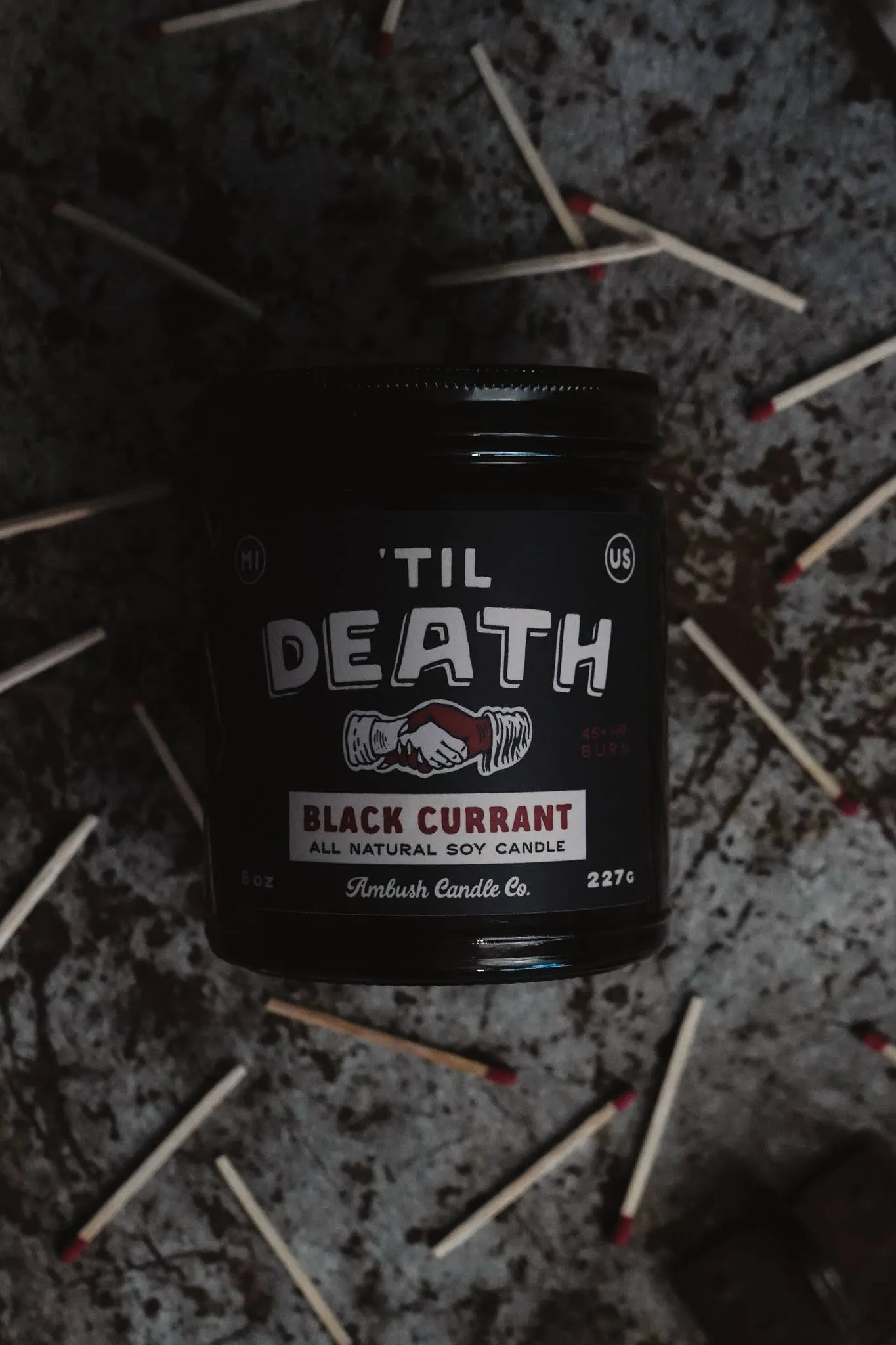 Til' Death | Black Currant 8oz Soy Candle