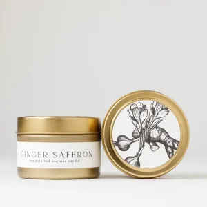 Tin Soy Candle: Ginger   Saffron