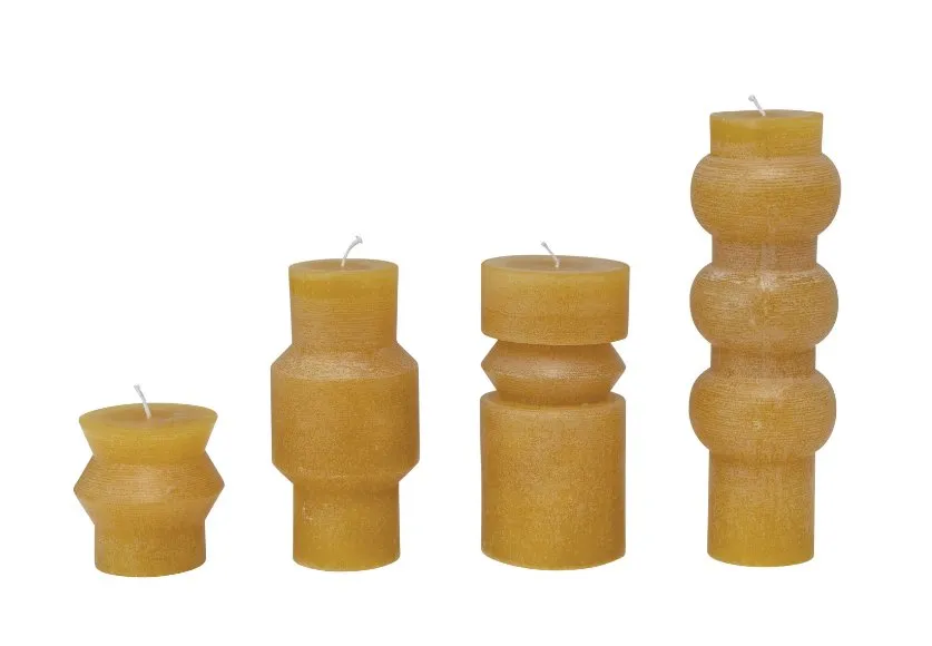 TOTEM PILLAR CANDLE COLOR HONEY