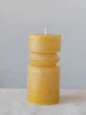 TOTEM PILLAR CANDLE COLOR HONEY