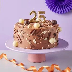 Triple Choc Numbered Birthday Cake