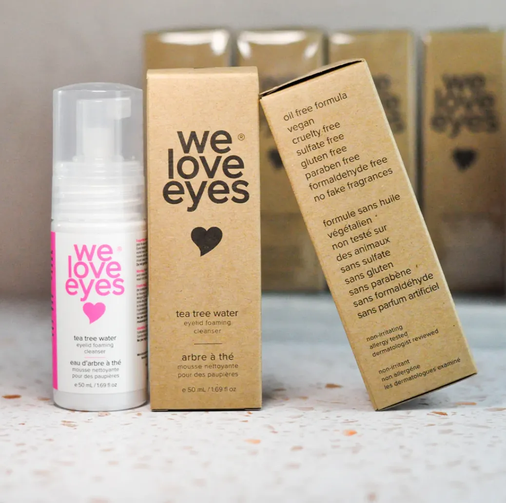 WE LOVE EYES Tea Tree Water Eyelid Foaming  Cleanser