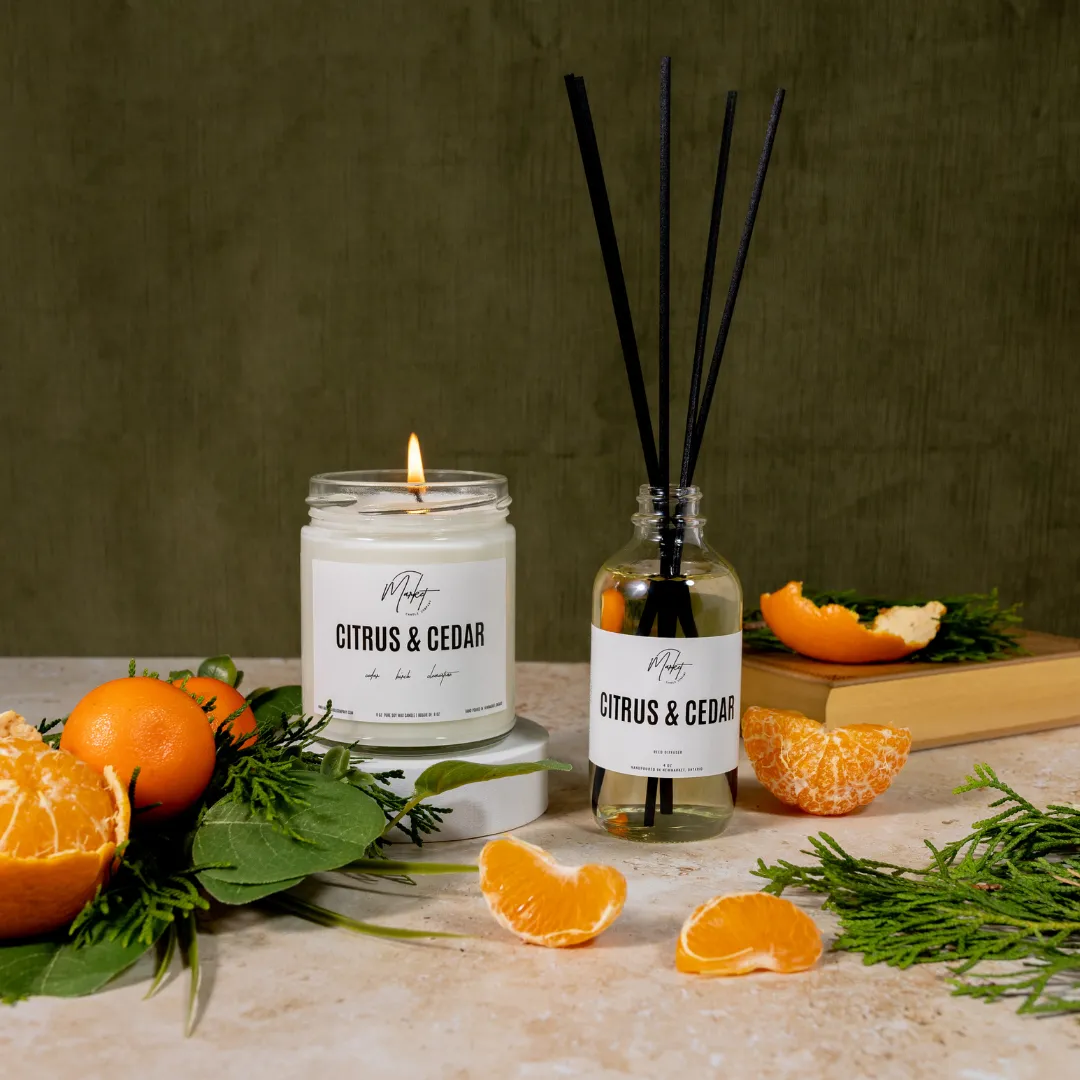 WHITE LABEL - CITRUS & CEDAR DIFFUSER REEDS - WHOLESALE